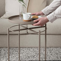 GLADOM Tray table, dark grey-beige, 45x53 cm