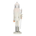 Nutcracker Christmas Decoration 28cm, white, crown