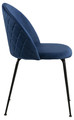 Upholstered Chair Louise, dark blue