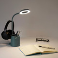 BRUNBÅGE LED work lamp, with storage dimmable/turquoise