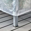 HYLLIS Shelf unit with cover, transparent, 60x27x74 cm
