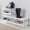 MACKAPÄR Shoe rack, white, 78x32x40 cm