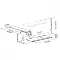 Maclean Ergonomic Under-Desk Keyboard Tray MC-795