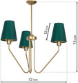 Pendant Lamp Victoria 3 x E27