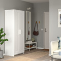 BRIMNES Wardrobe with 2 doors, white, 78x190 cm