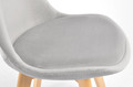 Upholstered Dining Chair Bolonia Lux, grey