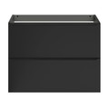 Goodhome Wall-mounted Basin Cabinet Imandra Slim 80cm, matt black