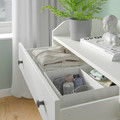 HAUGA Chest of 3 drawers, white, 70x84 cm