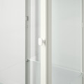 BLÅLIDEN Glass-door cabinet, white, 35x32x151 cm