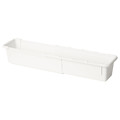 KACKLA Extendable box, white, 18-28x13 cm