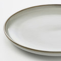 GLADELIG Plate, grey, 25 cm, 4 pack