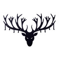 Wall Hanger Antlers, black