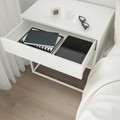 VIKHAMMER Nightstand, white, 60x39 cm