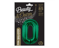 Foil Balloon Number 0 85cm, green