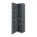 GoodHome Wall-mounted Bathroom High Cabinet Himalia 160 cm, grey