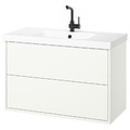 HAVBÄCK / ORRSJÖN Wash-stnd w drawers/wash-basin/tap, white, 102x49x69 cm