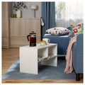 BRUKSVARA Side table, white, 61x30 cm