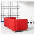 KLIPPAN 2-seat sofa, Långban bright red