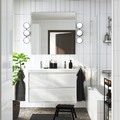 ÄNGSJÖN / ORRSJÖN Wash-stnd w drawers/wash-basin/taps, high-gloss white, 102x49x69 cm