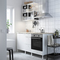 ENHET Kitchen, white, 163x63.5x222 cm