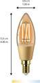 Philips LED Bulb Smart Philips C35 E14 2000/5000 K amber