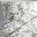 ALVINE KVIST Quilt cover and pillowcase, white, grey, 200x150/50x60 cm