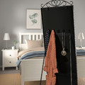 KARMSUND Standing mirror, black, 40x167 cm