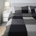 BRUNKRISSLA Pillowcase, black, 50x60 cm