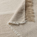 GUNNEMOR Throw, off-white/grey-beige, 130x170 cm