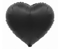 Foil Balloon Heart 18", black