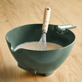 VISPNING Mixing bowl, grey-green, 3.0 l