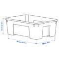 SAMLA Box, transparent, 39x28x14 cm/11 l