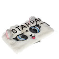 Plush Pencil Case Big Eyes White