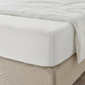 ULLVIDE Fitted sheet, white, 120x200 cm