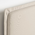 TÄRNKULLEN Upholstered bed frame, Vissle beige, 160x200 cm