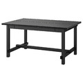 NORDVIKEN Extendable table, black, 152/223x95 cm