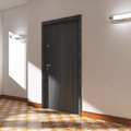 Flat Entrance Door Dominos 90, right, graphite