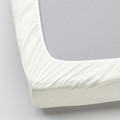 ULLVIDE Fitted sheet, white, 120x200 cm