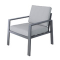 GoodHome Garden Furnituer Set Moorea, grey