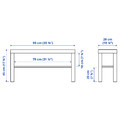 LACK TV bench, white, 90x26x45 cm