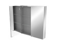 Bathroom Mirrored Wall Cabinet GoodHome Imandra 80x90x15cm