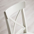 EKEDALEN / INGOLF Table and 4 chairs, white/white, 80/120 cm