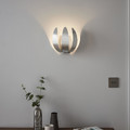 GoodHome Wall Lamp Pleiones 1-p E14, aluminium