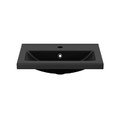 GoodHome Wash-basin Nira Slim, ceramic, 60 cm, black