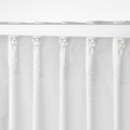 MOALISA Curtains, 1 pair, white/black, 145x300 cm