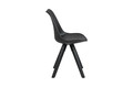 Chair Dima, 1pc, faux leather, black