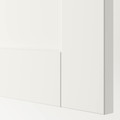 SANNIDAL Door with hinges, white, 60x60 cm