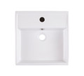 Ceramic Countertop Basin GoodHome Hendra 38x38.5cm, white