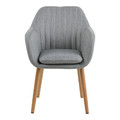 Upholstered Chair Emilia, light grey