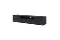 Wall-Mounted TV Cabinet Verica 200 cm, charcoal/black handles